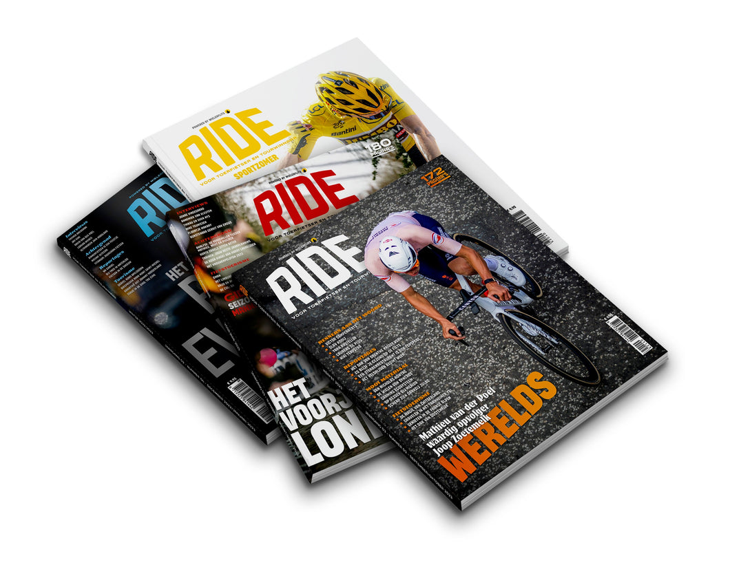 Neem nu een jaarabonnement op RIDE Magazine en krijg 25% korting op 4x RIDE